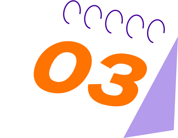 Ein Kalenderblatt mit dem Datum 03